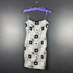 Vintage silk beaded mini dress